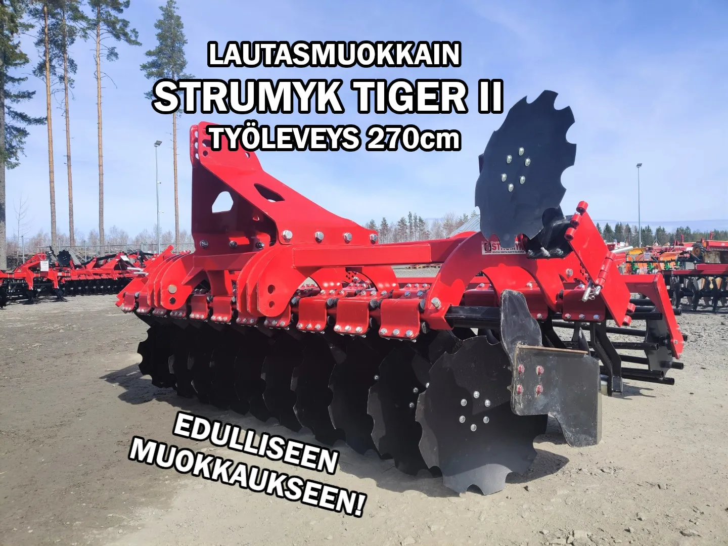 Strumyk Tiger II - 270cm lautasmuokkain / Mekaanisella 50cm putkipakkerilla