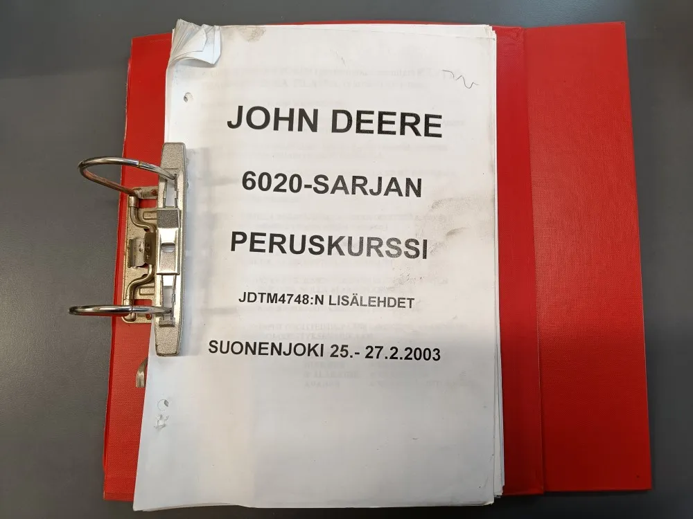 John Deere 6020-sarjan peruskurssi / JDTM4748:n lisälehdet
