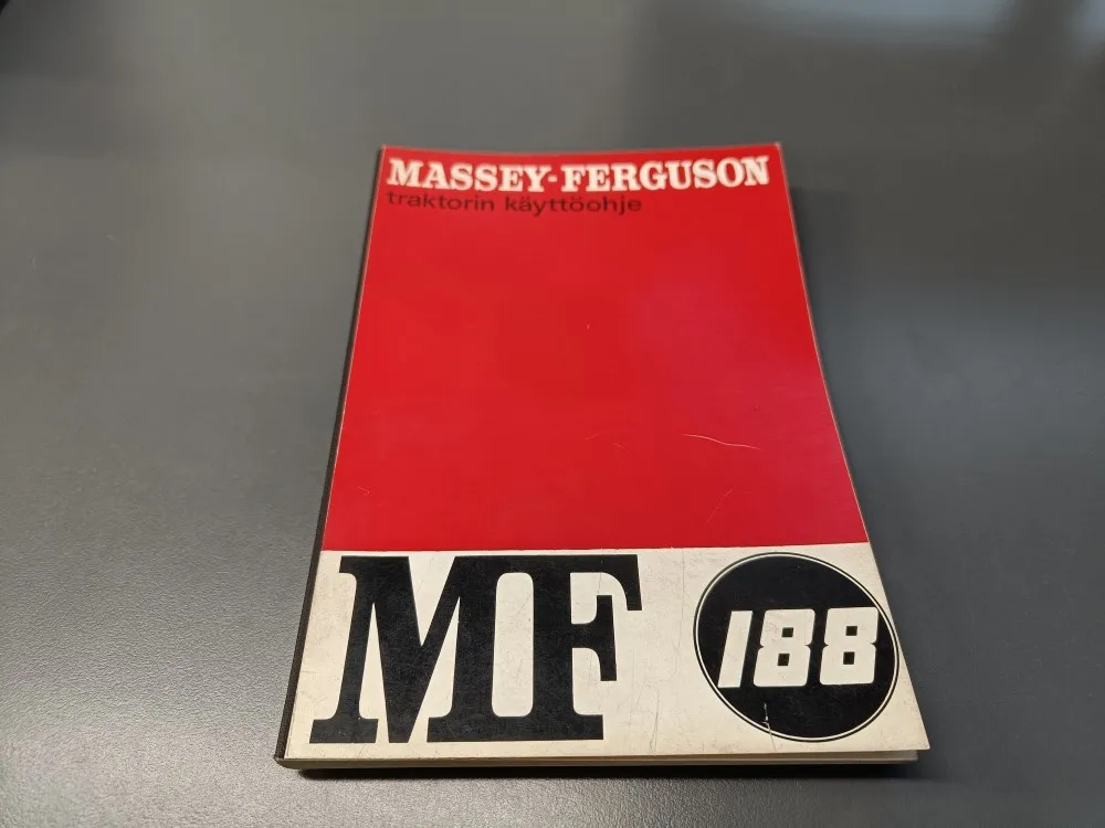 Massey Ferguson 188 / Traktorin käyttöohjekirja
