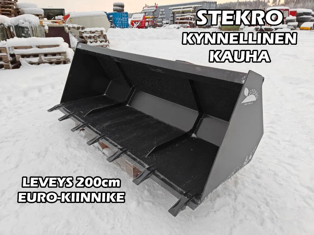 Stekro etukuormaajan kynsikauha 200cm / EURO kiinnike