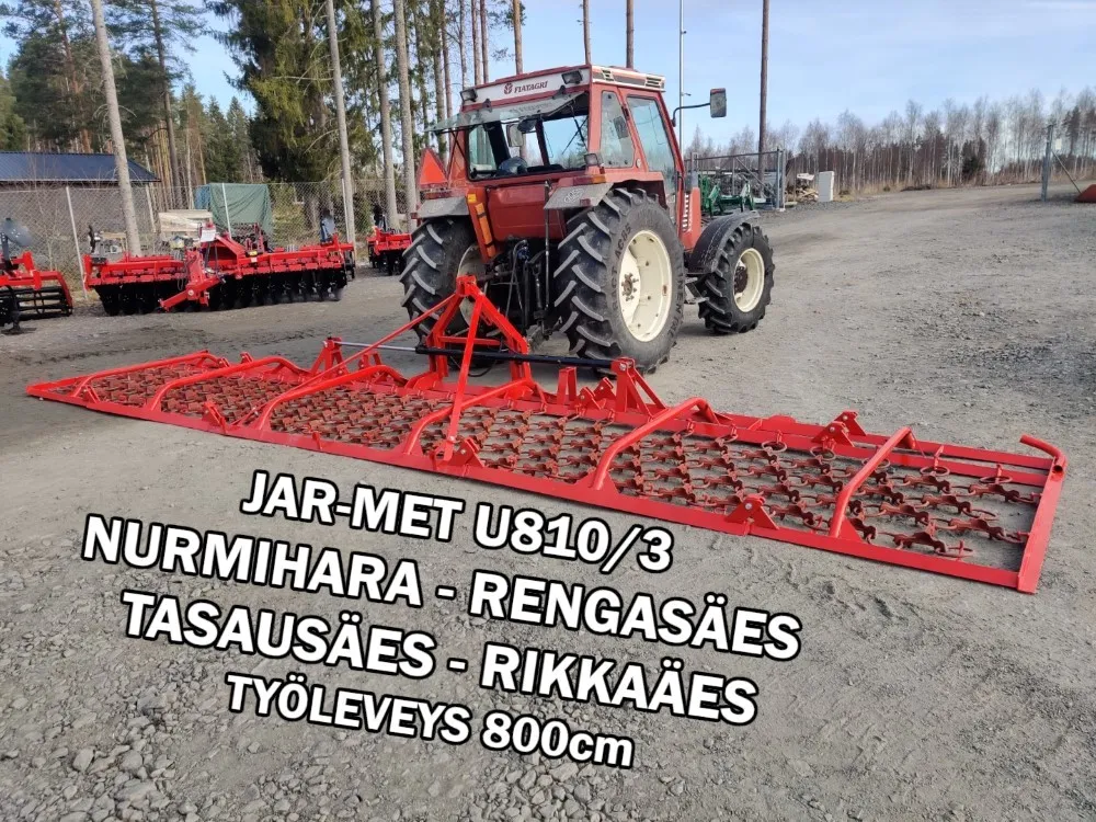 Jar-Met U810/3 rengasäes / Työleveys 800cm - Hydraulinen
