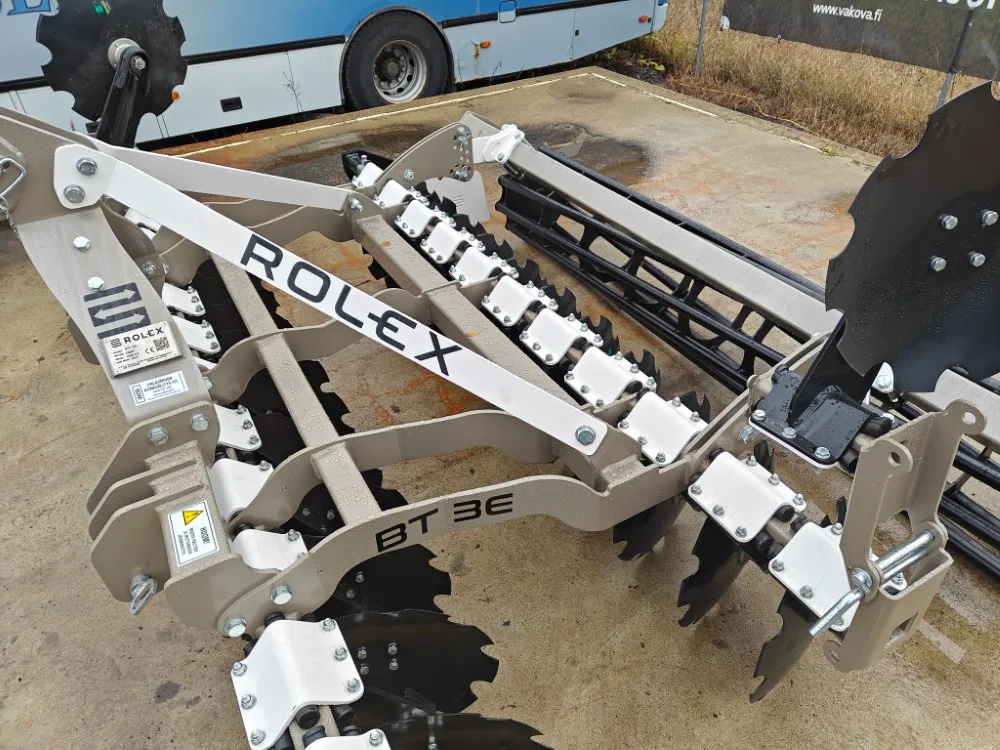 Rol-Ex BT 3E - 300cm lautasmuokkain / Mekaanisella putkipakkerilla