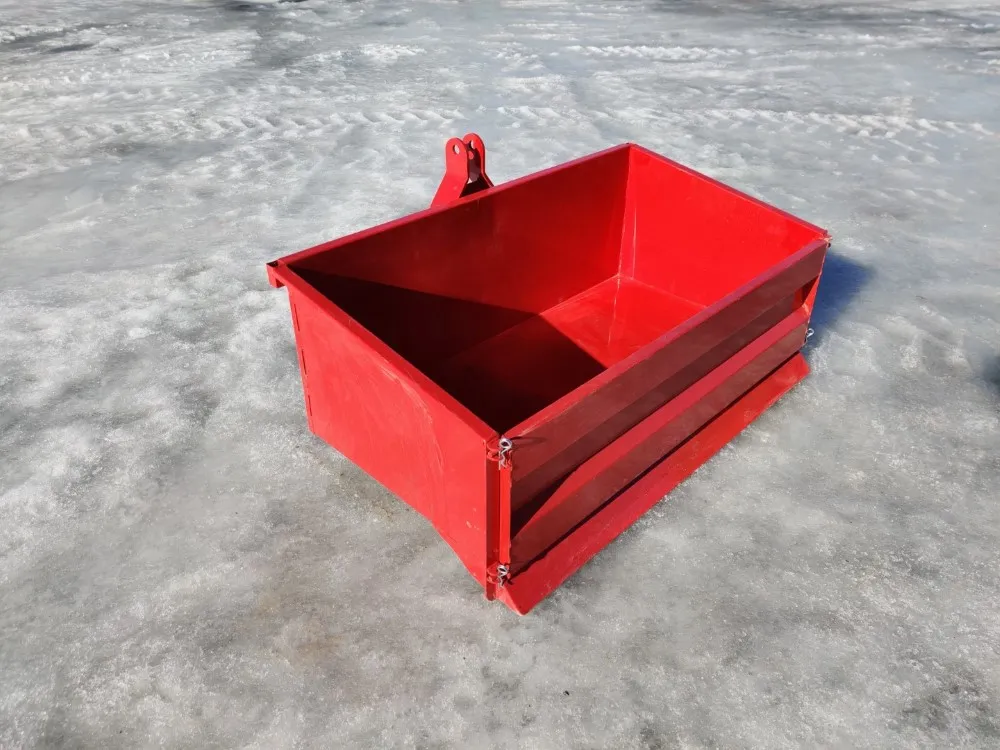 Taret 100cm kuljetuslaatikko / Kippaava takakauha pikkutraktoriin
