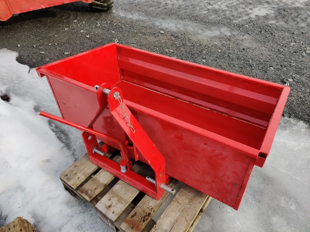 Taret 125cm kuljetuslaatikko / Kippaava takakauha pikkutraktoriin