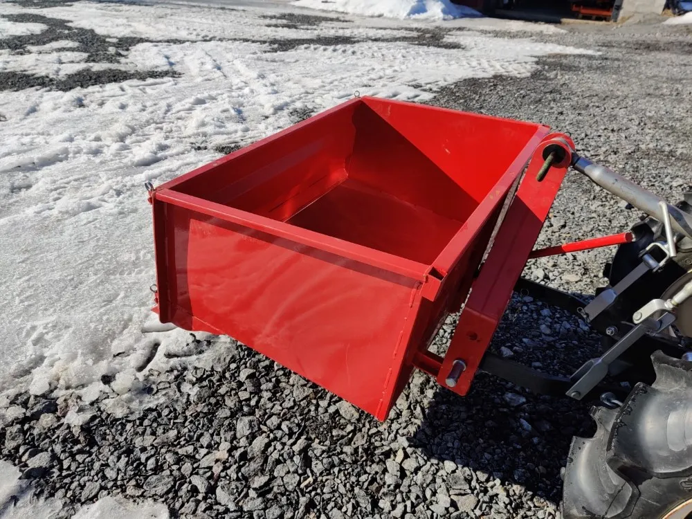 Taret 125cm kuljetuslaatikko / Kippaava takakauha pikkutraktoriin