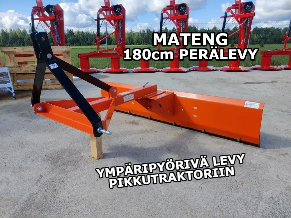 Mateng 180cm perälevy / Pikkutraktoriin takalana