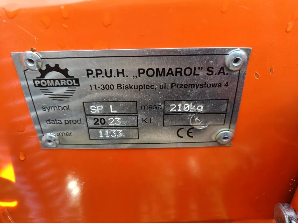 Pomarol SP180 lumilevy / Hydraulinen, EURO-kiinnike, hardox terä