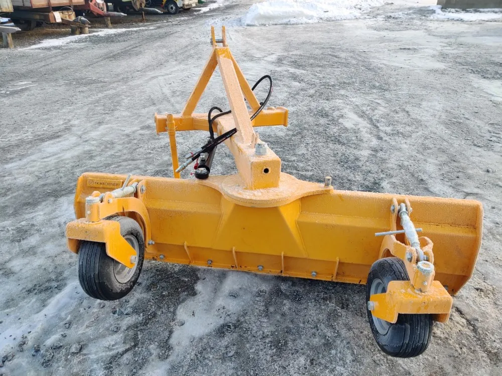 FK Machinery 210cm perälevy / Hydraulinen - Hardox terä ja tukipyörät