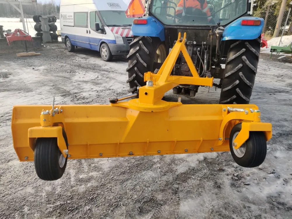 FK Machinery 240cm perälevy / Hydraulinen - Hardox terä ja tukipyörät