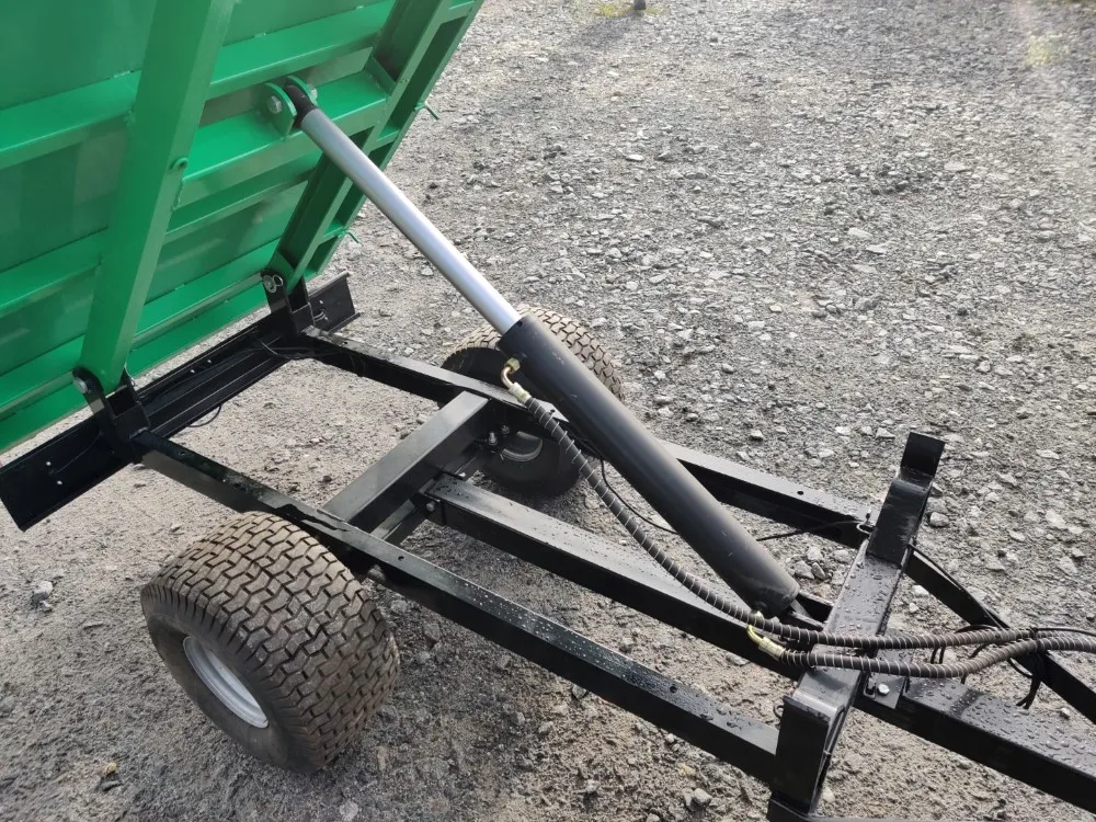 Sansen kippikärry pikkutraktoriin / 1-akselinen peltilaidoilla