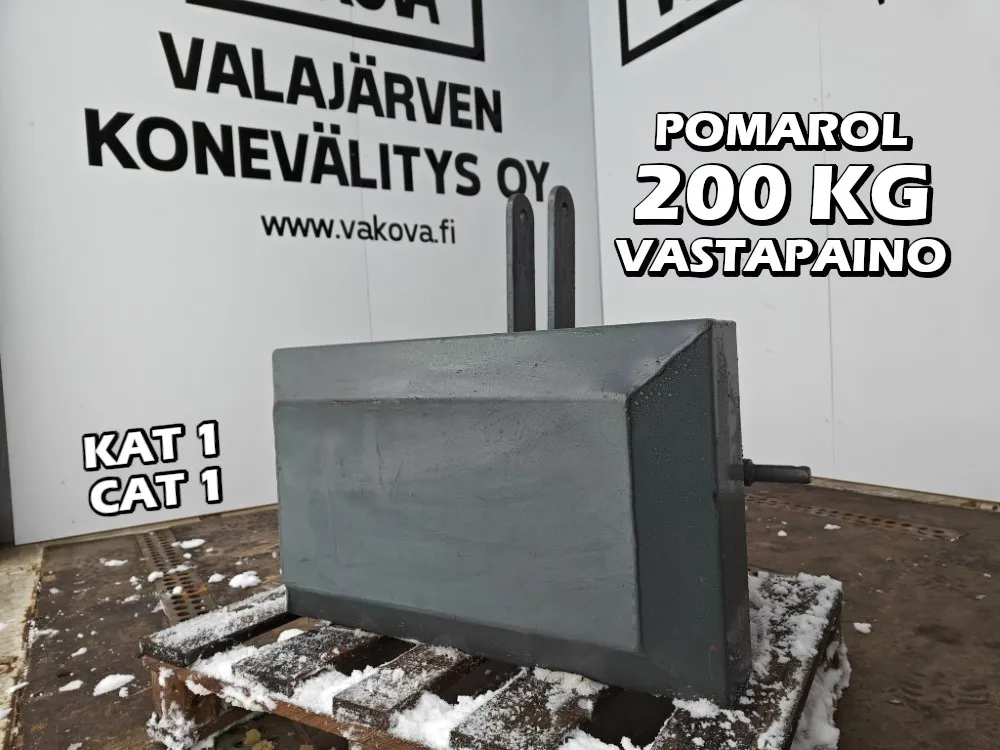 Pomarol 200kg vastapaino / etupaino / KAT 1/ CAT 1 kiinnitys