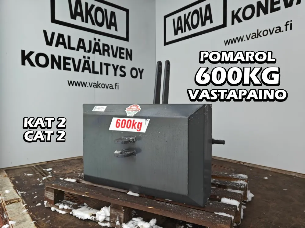 Pomarol 600kg vastapaino / etupaino / KAT 2 / CAT 2 kiinnitys
