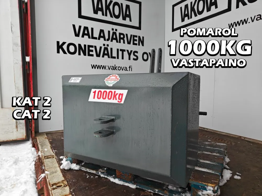 Pomarol 1000kg vastapaino / etupaino / KAT 2 / CAT 2 kiinnitys
