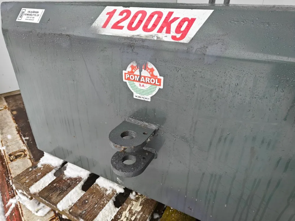 Pomarol 1200kg vastapaino / etupaino / KAT 2 / CAT 2 kiinnitys