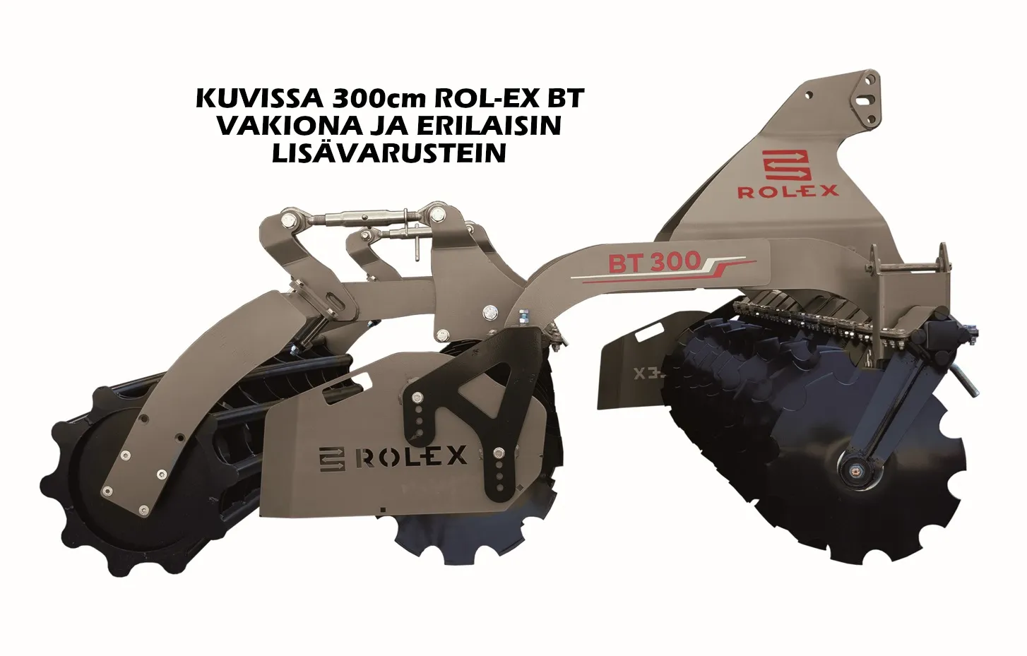 Rol-Ex BT 400 lautasmuokkain / Uusi kone vakiovarusteilla