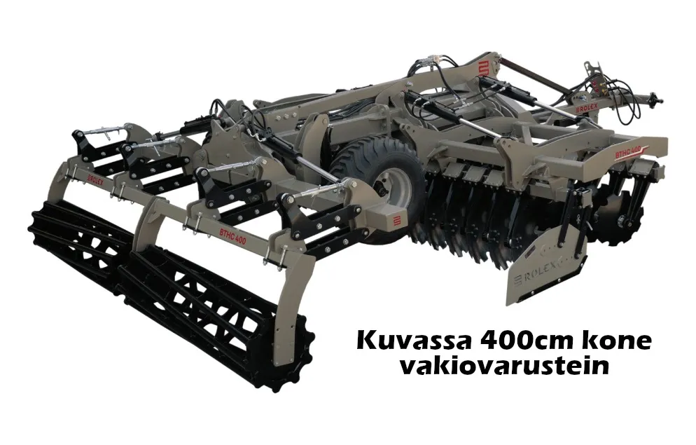 Rol-Ex BTHC 500cm lautasmuokkain / Hinattava ja hydraulisesti taittuva