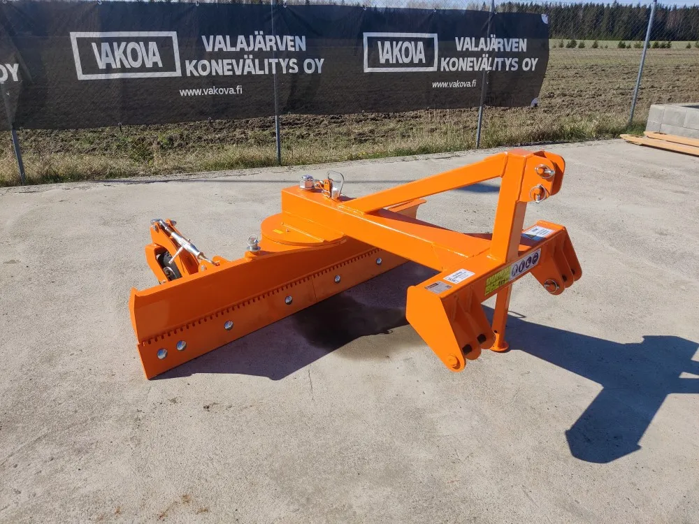 FK Machinery 160cm perälevy / Tukipyörillä, terä hardox ura/sileä
