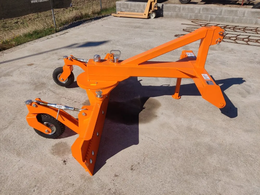 FK Machinery 160cm perälevy / Tukipyörillä, terä hardox ura/sileä