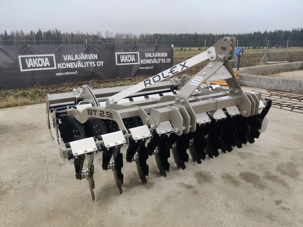 Rol-Ex BT 2.5E - 250cm lautasmuokkain / Mekaanisella putkipakkerilla