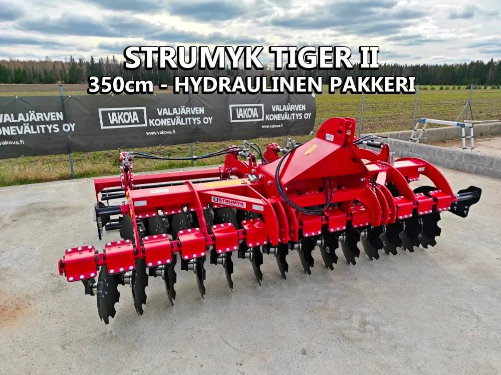 Strumyk Tiger II - 350cm lautasmuokkain / Hydraulisella putkipakkeri