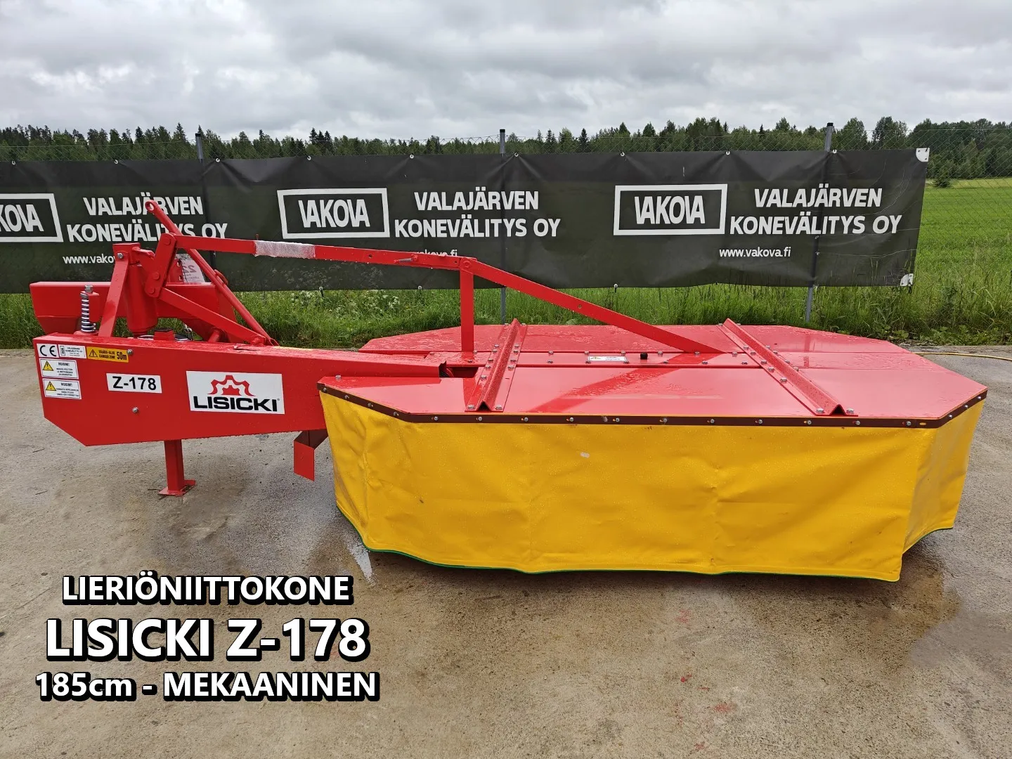 Lisicki Z-178 - 185cm lieriöniittokone / Mekaaninen niittokone