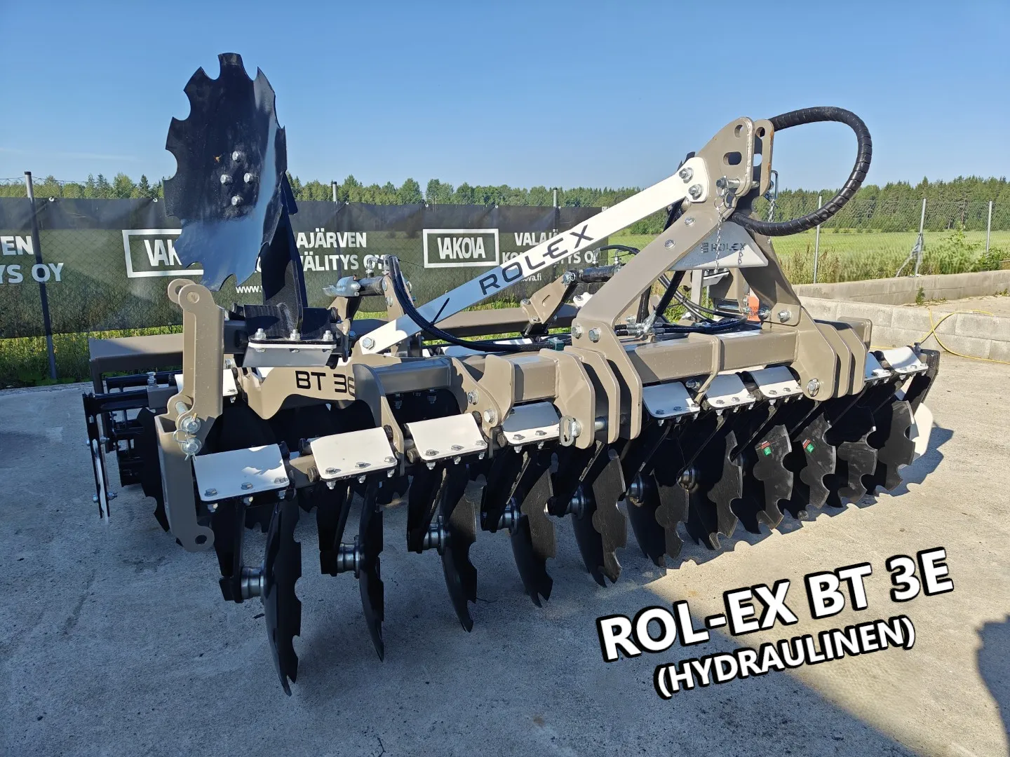 Rol-Ex BT 3E - 300cm lautasmuokkain / Hydraulinen pakkerinsäätö  Video!