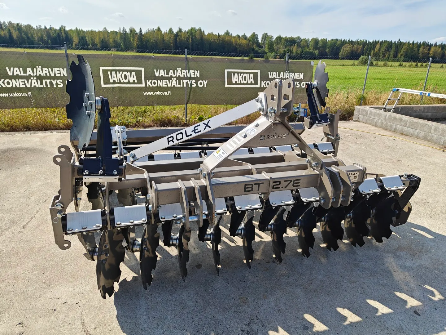 Rol-Ex BTE - 270cm lautasmuokkain / Mekaaninen pakkerinsäätö
