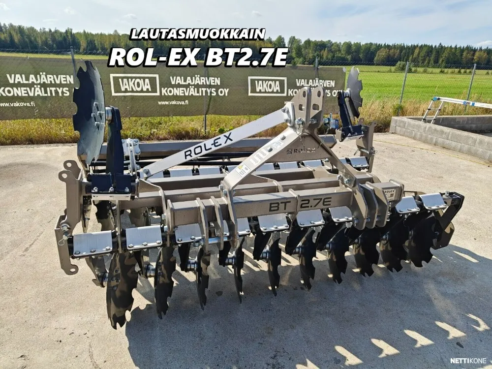 Rol-Ex BTE - 270cm lautasmuokkain / Mekaaninen pakkerinsäätö