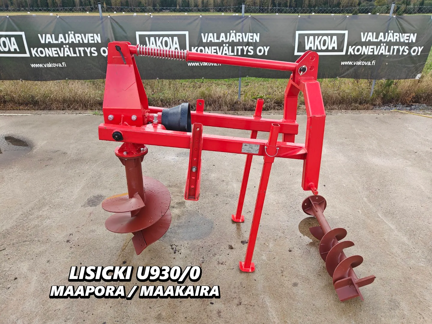 Lisicki U930 maakaira traktoriin / kahdella terällä, katso video!
