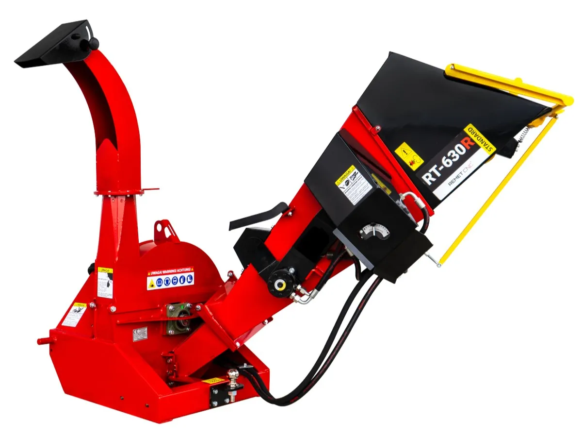 Remet RT-630R haketin / hakkuri / Hydraulisella syöttörullalla - Katso video!