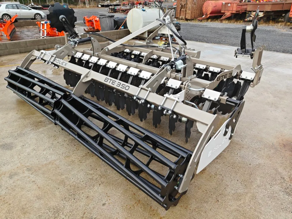 Rol-Ex BT3.5E lautasmuokkain / 350cm - Hydraulinen pakkerinsäätö