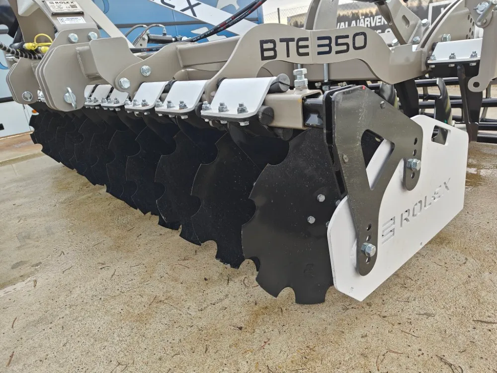 Rol-Ex BT3.5E lautasmuokkain / 350cm - Hydraulinen pakkerinsäätö