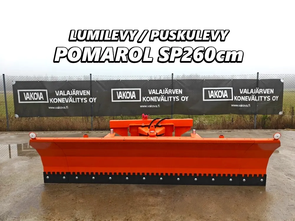 Pomarol SP260 lumilevy hydraulinen / Hydraulinen - Hardox terä - EURO