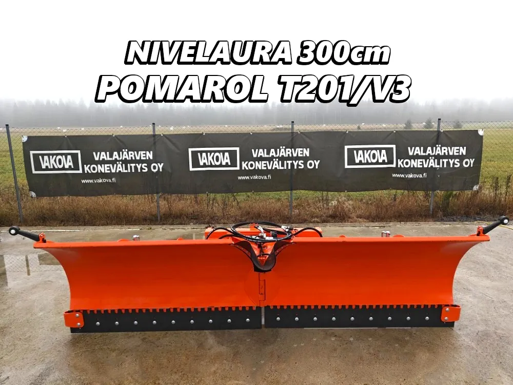 Pomarol T201/V3 nivelaura - 300cm / TÄYSKELLUVA - EURO-kiinnike