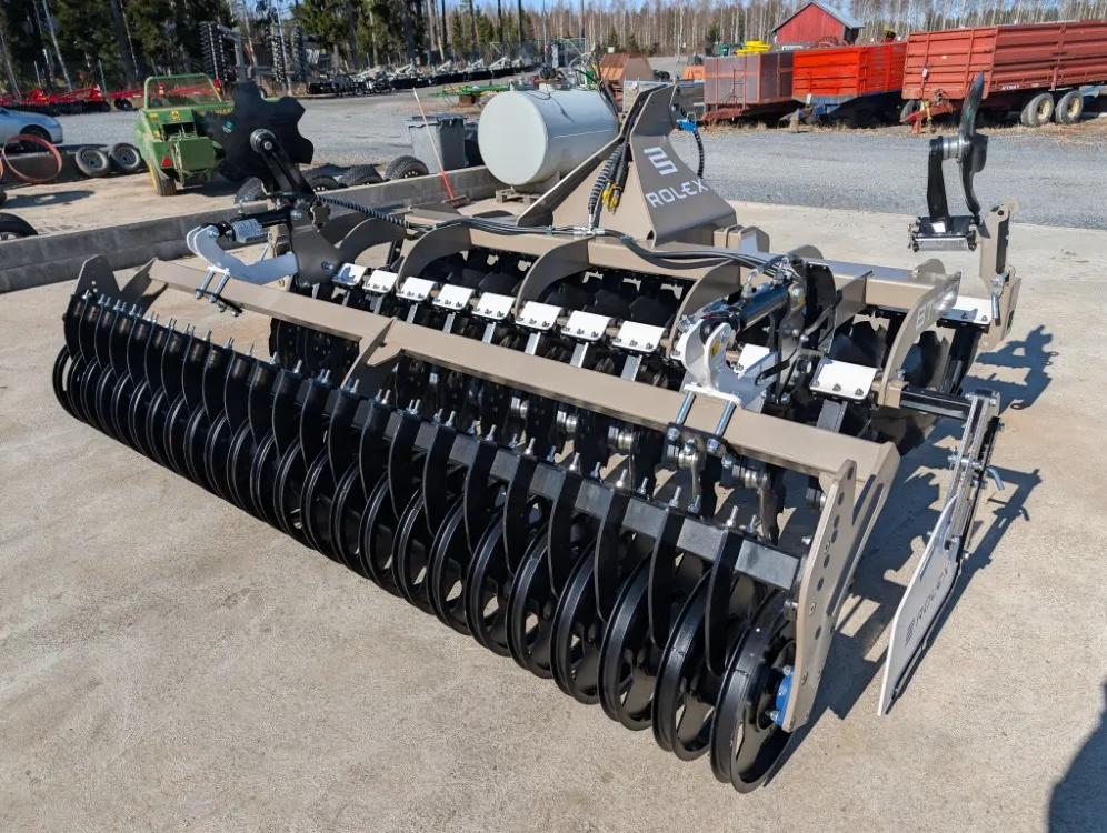 Rol-Ex BT350 lautasmuokkain / Hydraulisella U-kiekkopakkerilla