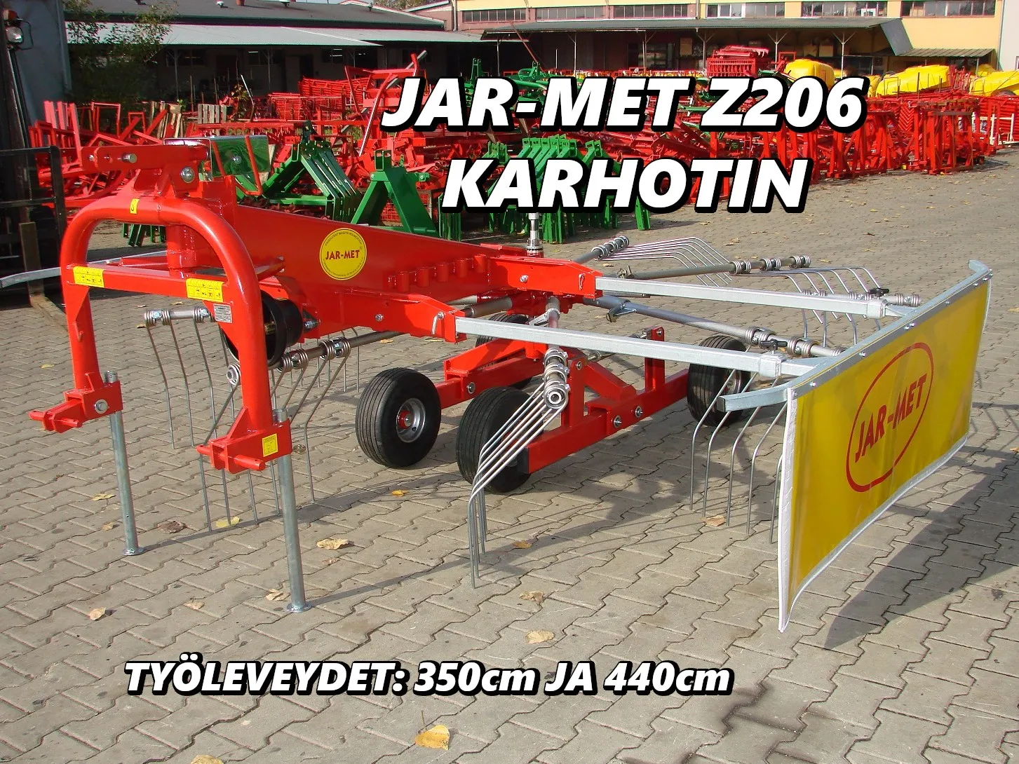 Jar-Met Z206 karhotin - 440cm / Telialustainen - UUSI - VIDEO