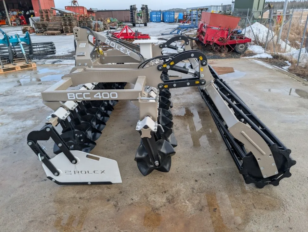 Rol-Ex BCC 400cm - matalamuokkaukseen / Lautasmuokkain putkipakkerilla  Katso video!