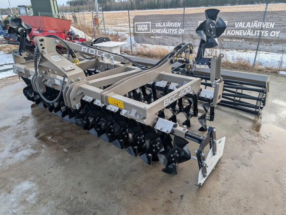 Rol-Ex BCC 400cm - matalamuokkaukseen / Lautasmuokkain putkipakkerilla  Katso video!