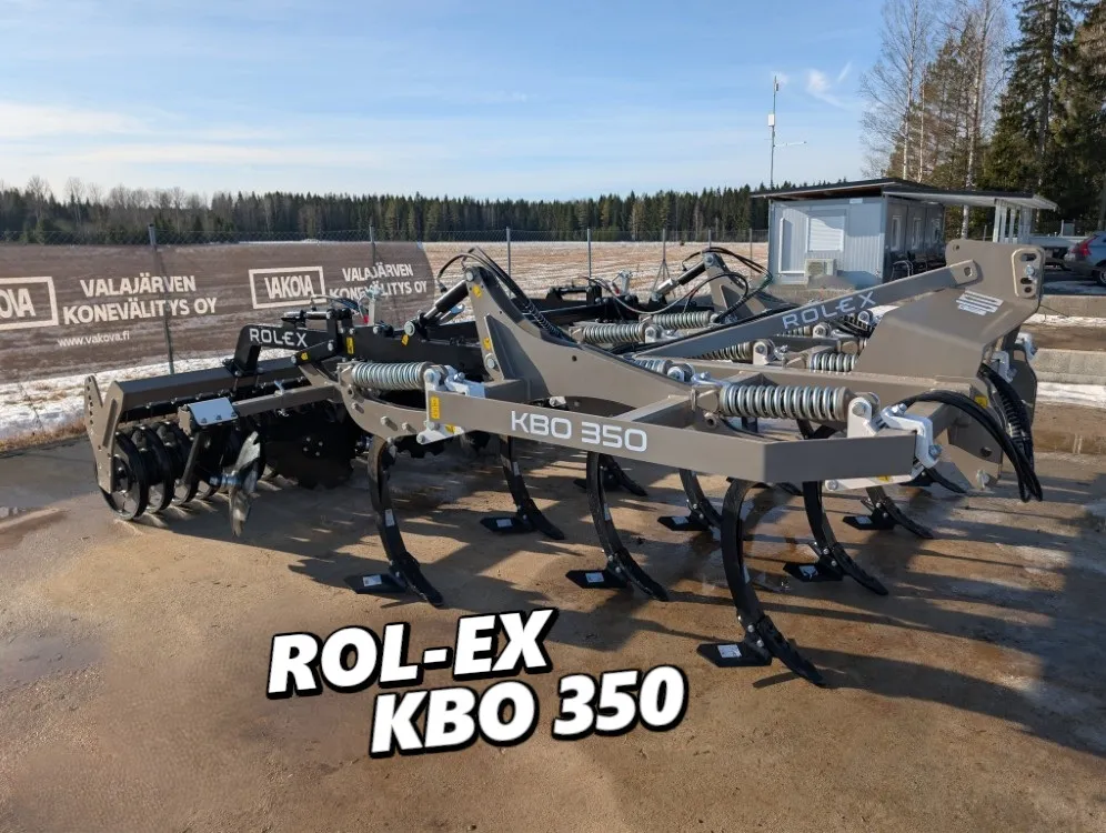 Rol-Ex KBO 350cm kultivaattori / mm. U-kiekkopakkeri  Katso video!