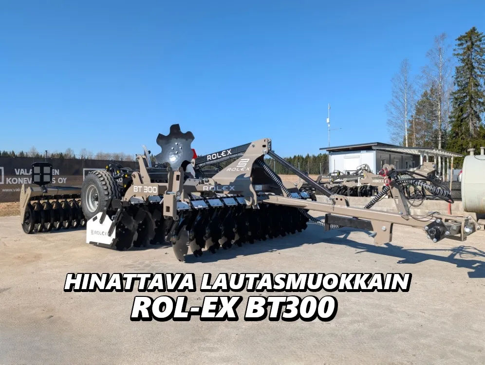 Rol-Ex BT 300 lautasmuokkain / Hinausvarustus - U-kiekkopakkeri