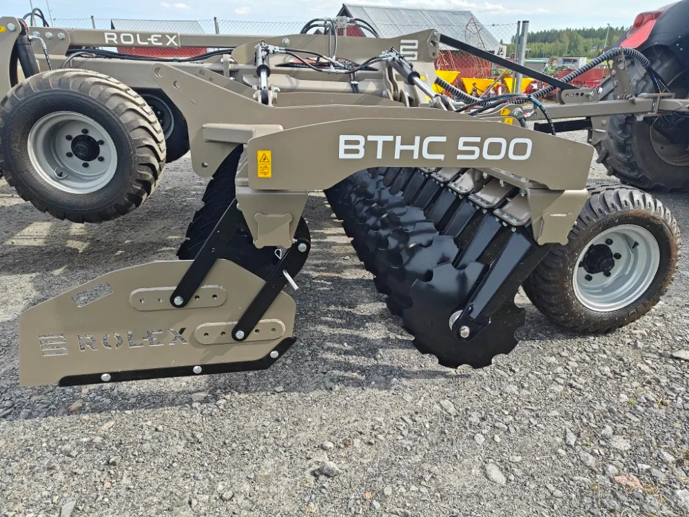 Rol-Ex BTHC 500cm lautasmuokkain / Hinattava ja hydraulisesti taittuva - Video