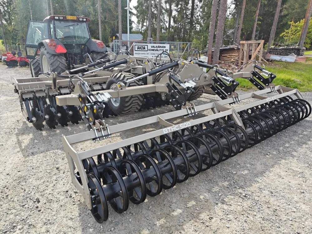 Rol-Ex BTHC 500cm lautasmuokkain / Hinattava ja hydraulisesti taittuva - Video