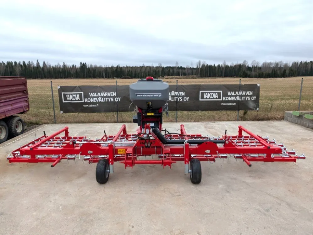 Jar-Met 600cm rikkaäes pneumalla / Da Landtechnik pneuma - 8mm piikit
