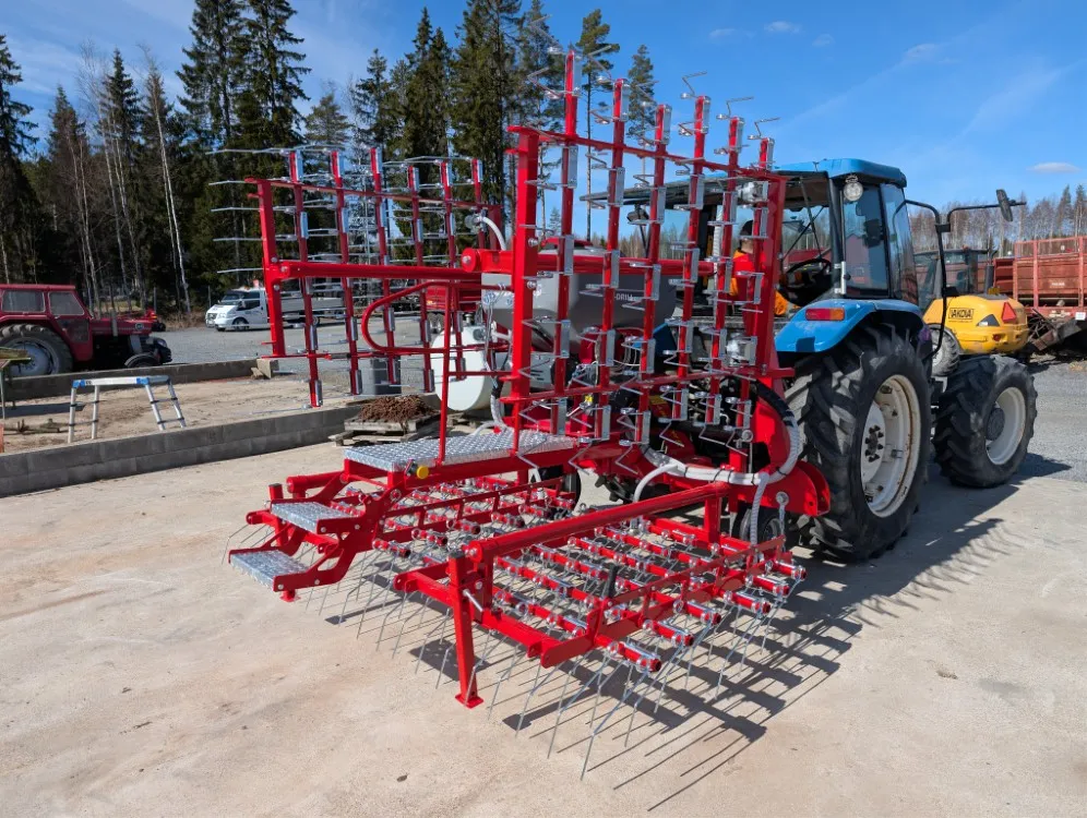 Jar-Met 600cm rikkaäes pneumalla / Da Landtechnik pneuma - 8mm piikit