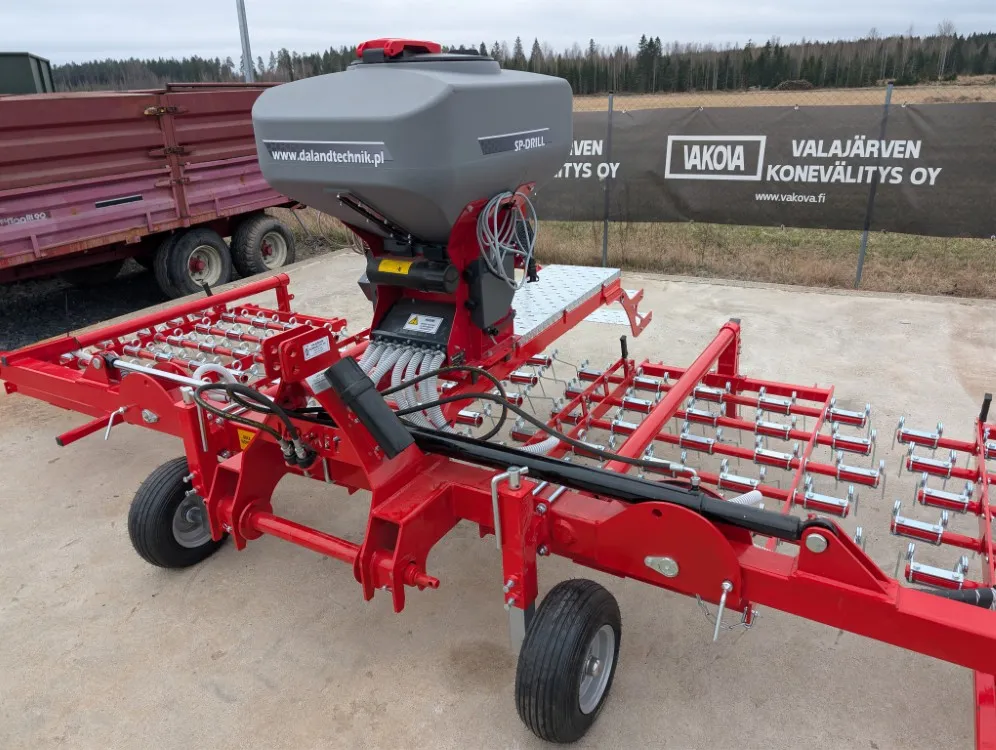 Jar-Met 600cm rikkaäes pneumalla / Da Landtechnik pneuma - 8mm piikit