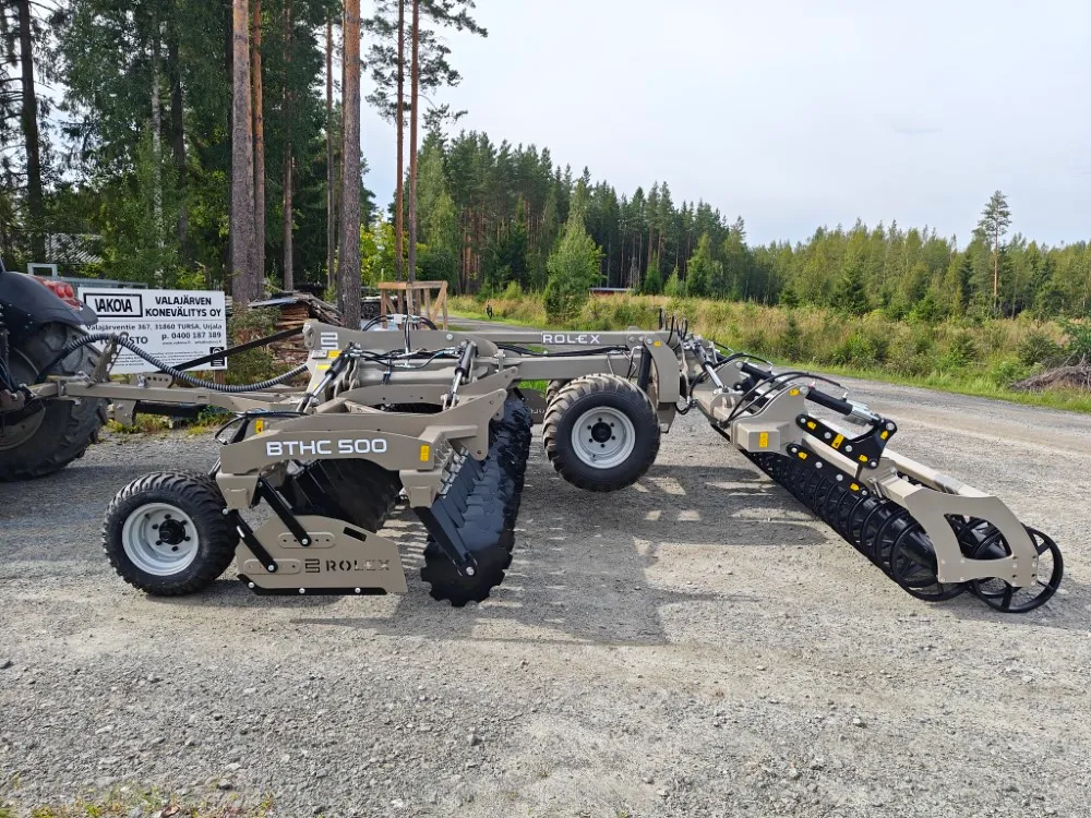 Rol-Ex BTHC 500cm lautasmuokkain / Hinattava ja hydraulisesti taittuva - Video