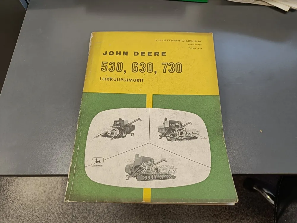 John Deere 530, 630, 730 / Leikkuupuimurin käyttöohjekirja