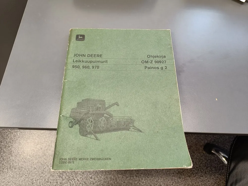 John Deere 950, 960, 970 / Leikkuupuimuri käyttöohjekirja