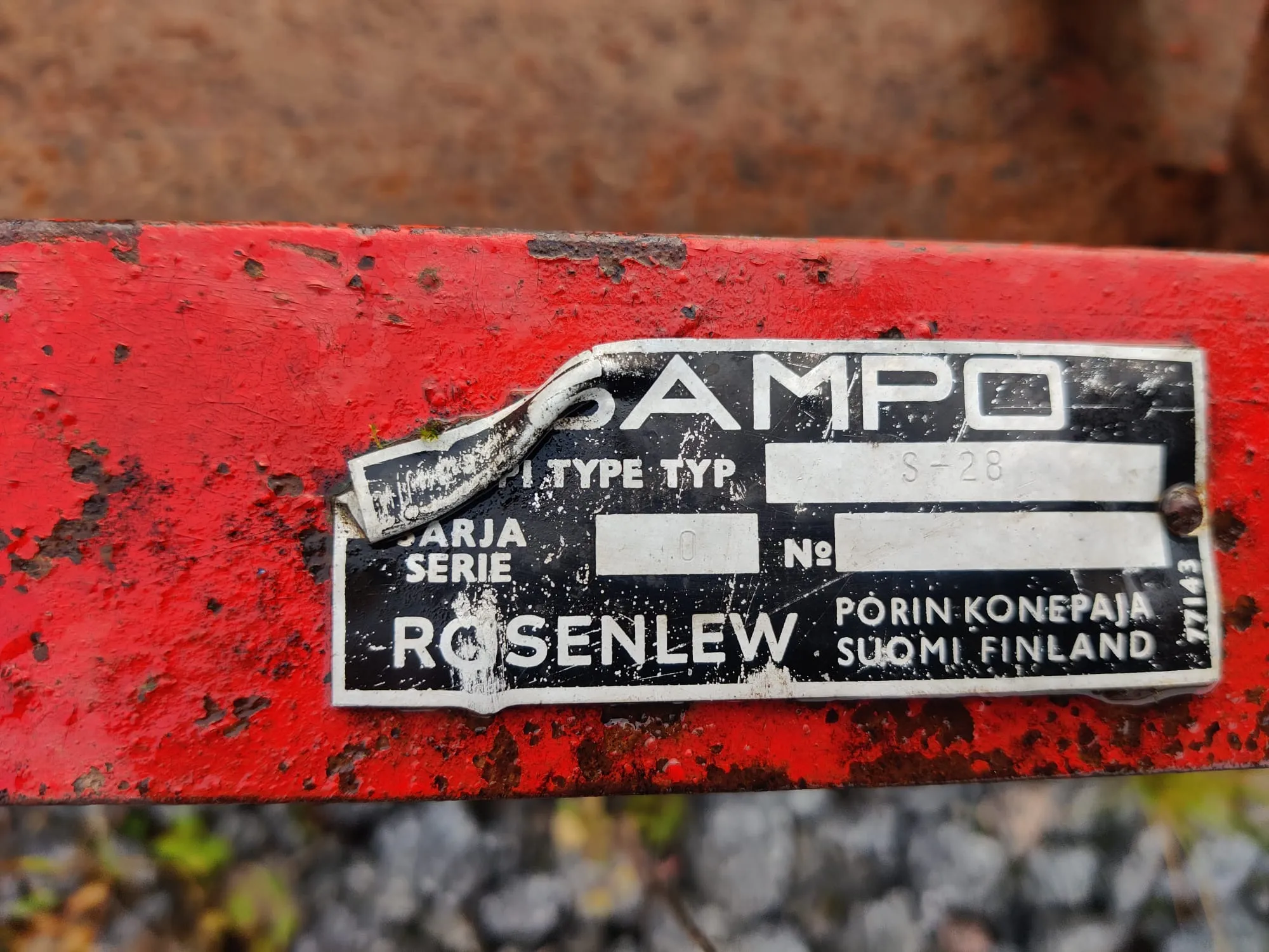 Sampo 280cm äes, etulanalla /