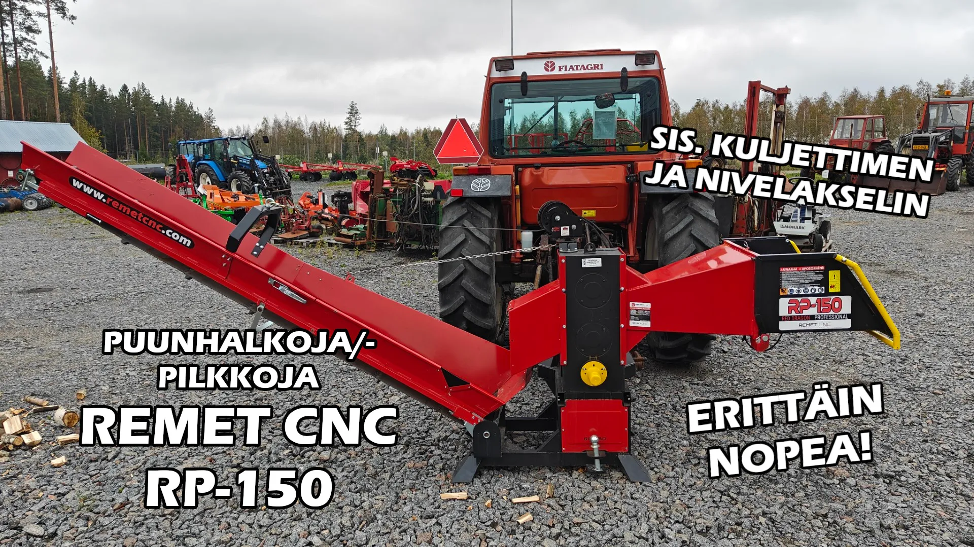 Remet RP-150 klapikone kuljettimella / ERITTÄIN NOPEA KONE - VIDEO